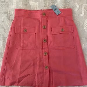 Ann Taylor NWT petite pink skirt with buttons